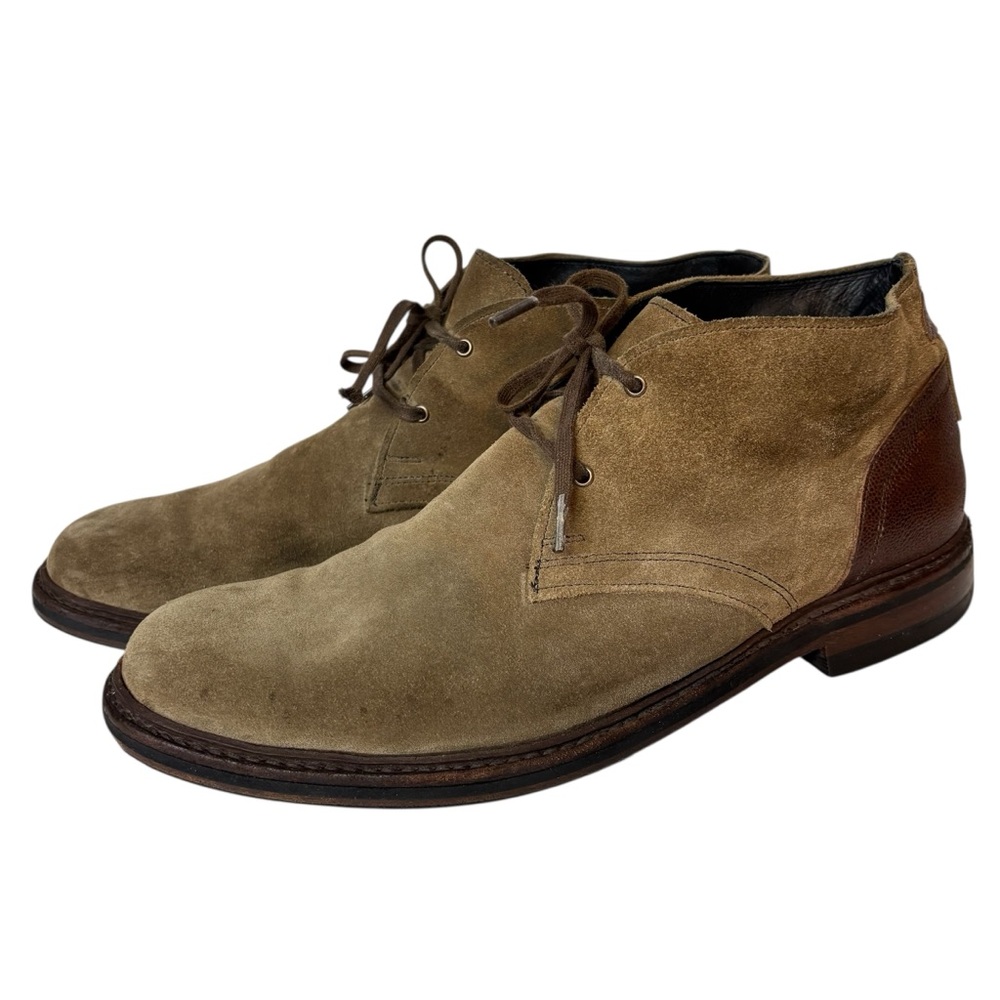 Allen Edmonds Cyrus Suede Chukka Boots Mens Tan Brown Shoes Men’s Size 11 D